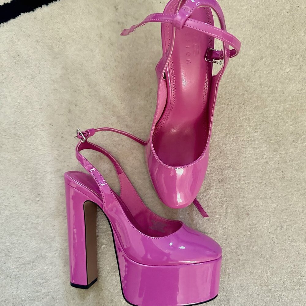 ASOS Barbie Pink Platform Heels (NEVER WORN)
